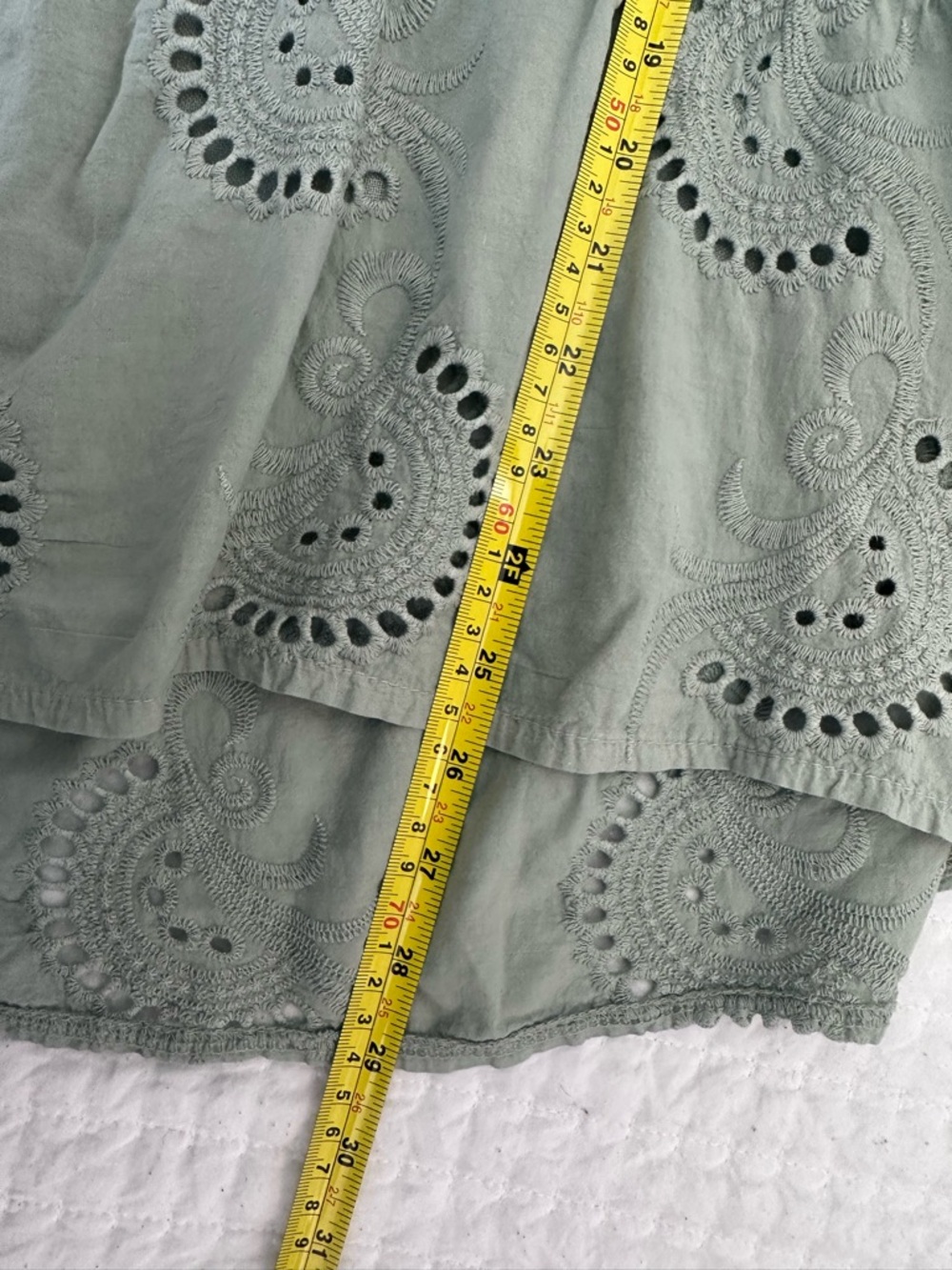 Terzo Millennio Italian Linen Tunic Top light teal Sz M - Picture 5 of 6